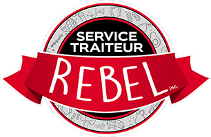 Logo sur fond blanc Service Traiteur Rebel